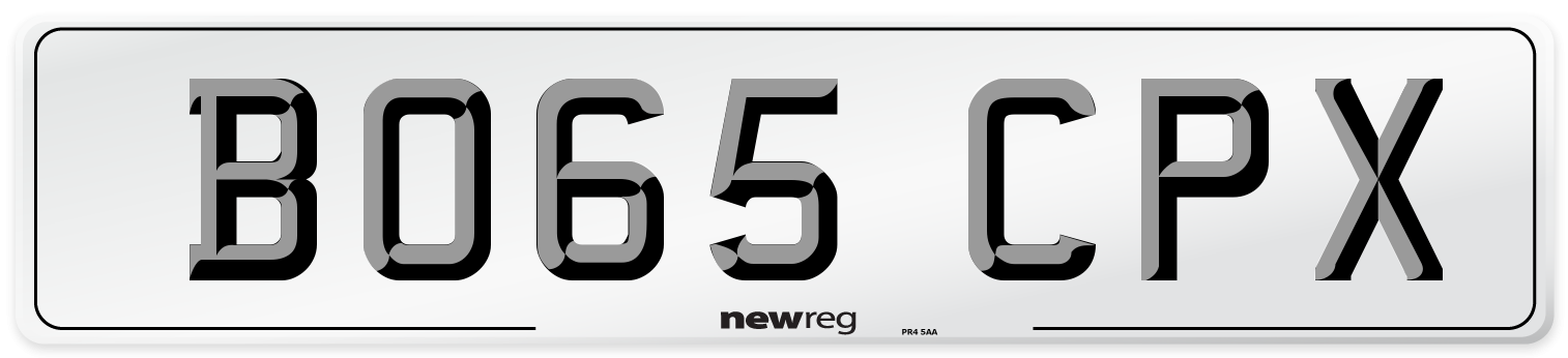 BO65 CPX Number Plate from New Reg